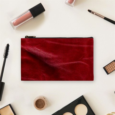 Leather Look & Skins Absolute Red Cosmetic Bag (Small) from ArtsNow.com Front