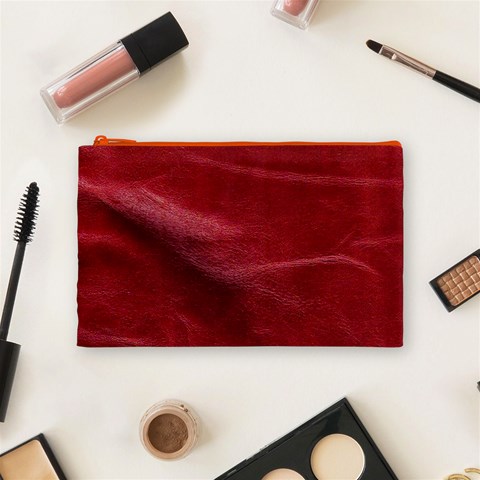 Leather Look & Skins Absolute Red Cosmetic Bag (Medium) from ArtsNow.com Front