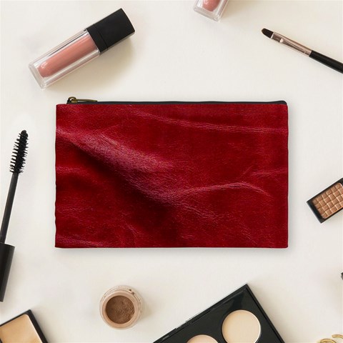Leather Look & Skins Absolute Red Cosmetic Bag (Medium) from ArtsNow.com Front
