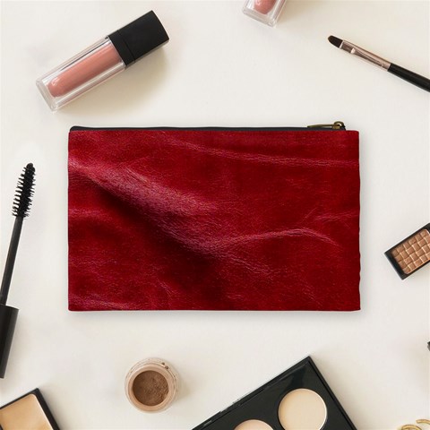 Leather Look & Skins Absolute Red Cosmetic Bag (Medium) from ArtsNow.com Back