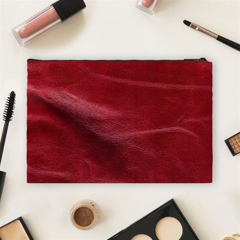 Leather Look & Skins Absolute Red Cosmetic Bag (Large) from ArtsNow.com Back