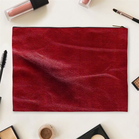 Leather Look & Skins Absolute Red Cosmetic Bag (XL) from ArtsNow.com Back