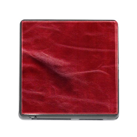 Leather Look & Skins Absolute Red Memory Card Reader with Storage (Square) from ArtsNow.com Front