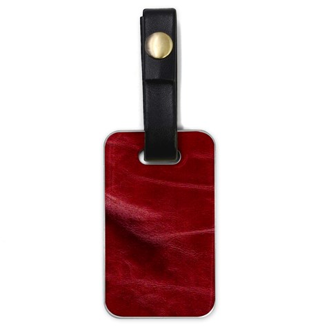 Leather Look & Skins Absolute Red Luggage Tag (one side) from ArtsNow.com Front