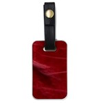 Leather Look & Skins Absolute Red Luggage Tag (one side)