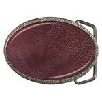 Leather Look & Skins  Cowhide Brown Belt Buckle