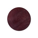 Leather Look & Skins  Cowhide Brown Rubber Coaster (Round)