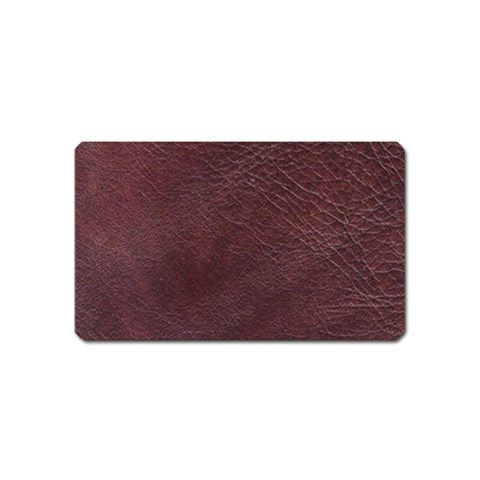 Leather Look & Skins  Cowhide Brown Magnet (Name Card) from ArtsNow.com Front