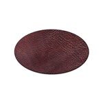 Leather Look & Skins  Cowhide Brown Sticker Oval (100 pack)