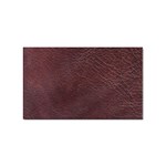 Leather Look & Skins  Cowhide Brown Sticker Rectangular (100 pack)