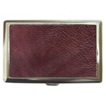 Leather Look & Skins  Cowhide Brown Cigarette Money Case