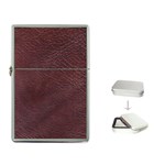 Leather Look & Skins  Cowhide Brown Flip Top Lighter