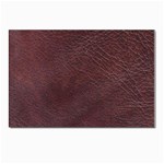 Leather Look & Skins  Cowhide Brown Postcard 4  x 6 