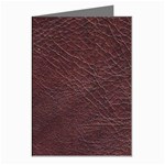 Leather Look & Skins  Cowhide Brown Greeting Cards (Pkg of 8)