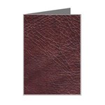 Leather Look & Skins  Cowhide Brown Mini Greeting Card