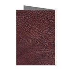 Leather Look & Skins  Cowhide Brown Mini Greeting Cards (Pkg of 8)