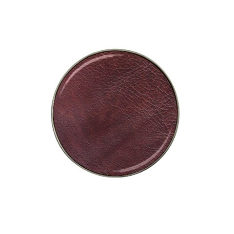 Leather Look & Skins  Cowhide Brown Hat Clip Ball Marker (10 pack) from ArtsNow.com Front