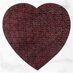 Leather Look & Skins  Cowhide Brown Jigsaw Puzzle (Heart)