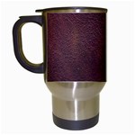 Leather Look & Skins  Cowhide Brown Travel Mug (White)