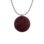 Leather Look & Skins  Cowhide Brown 1  Button Necklace