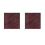 Leather Look & Skins  Cowhide Brown Cufflinks (Square)
