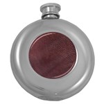 Leather Look & Skins  Cowhide Brown Hip Flask (5 oz)