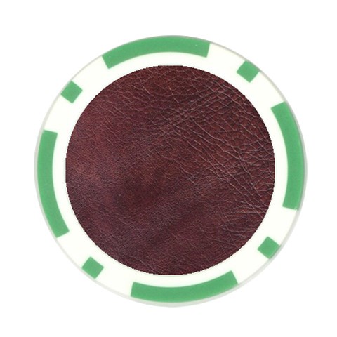 Leather Look & Skins  Cowhide Brown Poker Chip Card Guard from ArtsNow.com Front