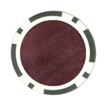 Leather Look & Skins  Cowhide Brown Poker Chip Card Guard