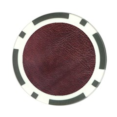 Leather Look & Skins  Cowhide Brown Poker Chip Card Guard from ArtsNow.com Back