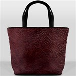 Leather Look & Skins  Cowhide Brown Bucket Bag