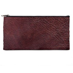 Leather Look & Skins  Cowhide Brown Pencil Case from ArtsNow.com Front