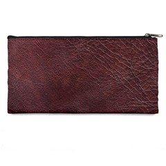 Leather Look & Skins  Cowhide Brown Pencil Case from ArtsNow.com Back