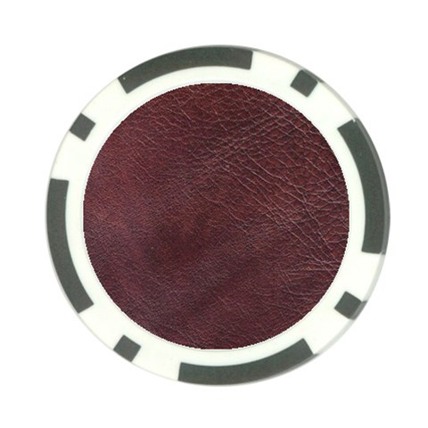 Leather Look & Skins  Cowhide Brown Poker Chip Card Guard (10 pack) from ArtsNow.com Back