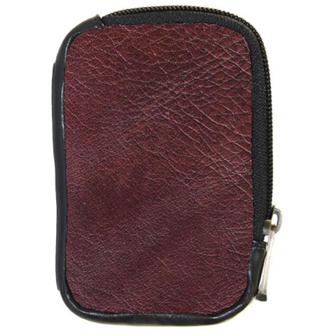 Leather Look & Skins  Cowhide Brown Compact Camera Leather Case from ArtsNow.com Front