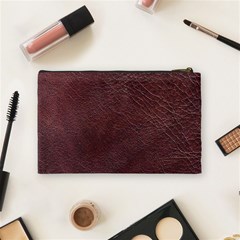 Leather Look & Skins  Cowhide Brown Cosmetic Bag (Medium) from ArtsNow.com Back