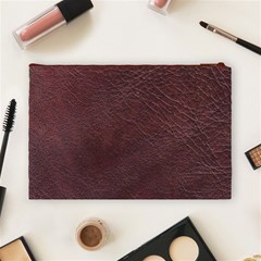 Leather Look & Skins  Cowhide Brown Cosmetic Bag (Large) from ArtsNow.com Back