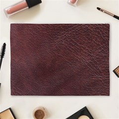 Leather Look & Skins  Cowhide Brown Cosmetic Bag (XL) from ArtsNow.com Back