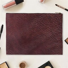 Leather Look & Skins  Cowhide Brown Cosmetic Bag (XL) from ArtsNow.com Back