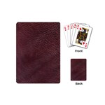 Leather Look & Skins  Cowhide Brown Playing Cards (Mini)