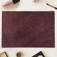 Leather Look & Skins  Cowhide Brown Cosmetic Bag (XXL) from ArtsNow.com Back