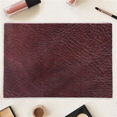 Leather Look & Skins  Cowhide Brown Cosmetic Bag (XXL) from ArtsNow.com Back