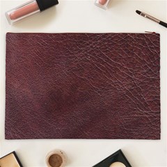 Leather Look & Skins  Cowhide Brown Cosmetic Bag (XXL) from ArtsNow.com Back