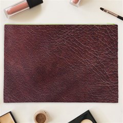Leather Look & Skins  Cowhide Brown Cosmetic Bag (XXL) from ArtsNow.com Back