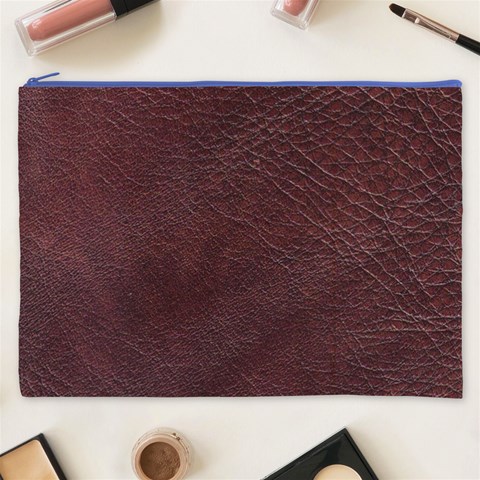 Leather Look & Skins  Cowhide Brown Cosmetic Bag (XXXL) from ArtsNow.com Front