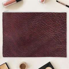 Leather Look & Skins  Cowhide Brown Cosmetic Bag (XXXL) from ArtsNow.com Front