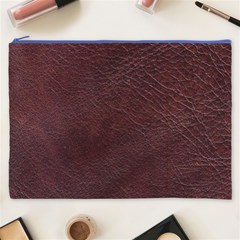 Leather Look & Skins  Cowhide Brown Cosmetic Bag (XXXL) from ArtsNow.com Front