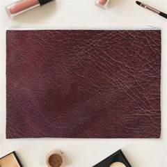 Leather Look & Skins  Cowhide Brown Cosmetic Bag (XXXL) from ArtsNow.com Back