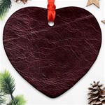 Leather Look & Skins  Capri Cranberry Ornament (Heart)