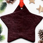 Leather Look & Skins  Capri Cranberry Ornament (Star)