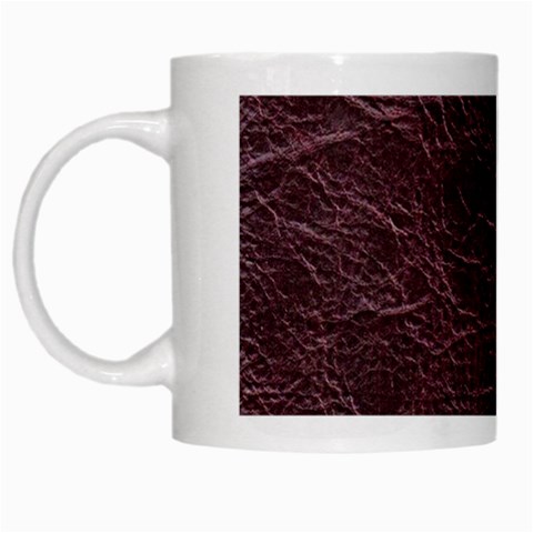Leather Look & Skins  Capri Cranberry White Mug from ArtsNow.com Left